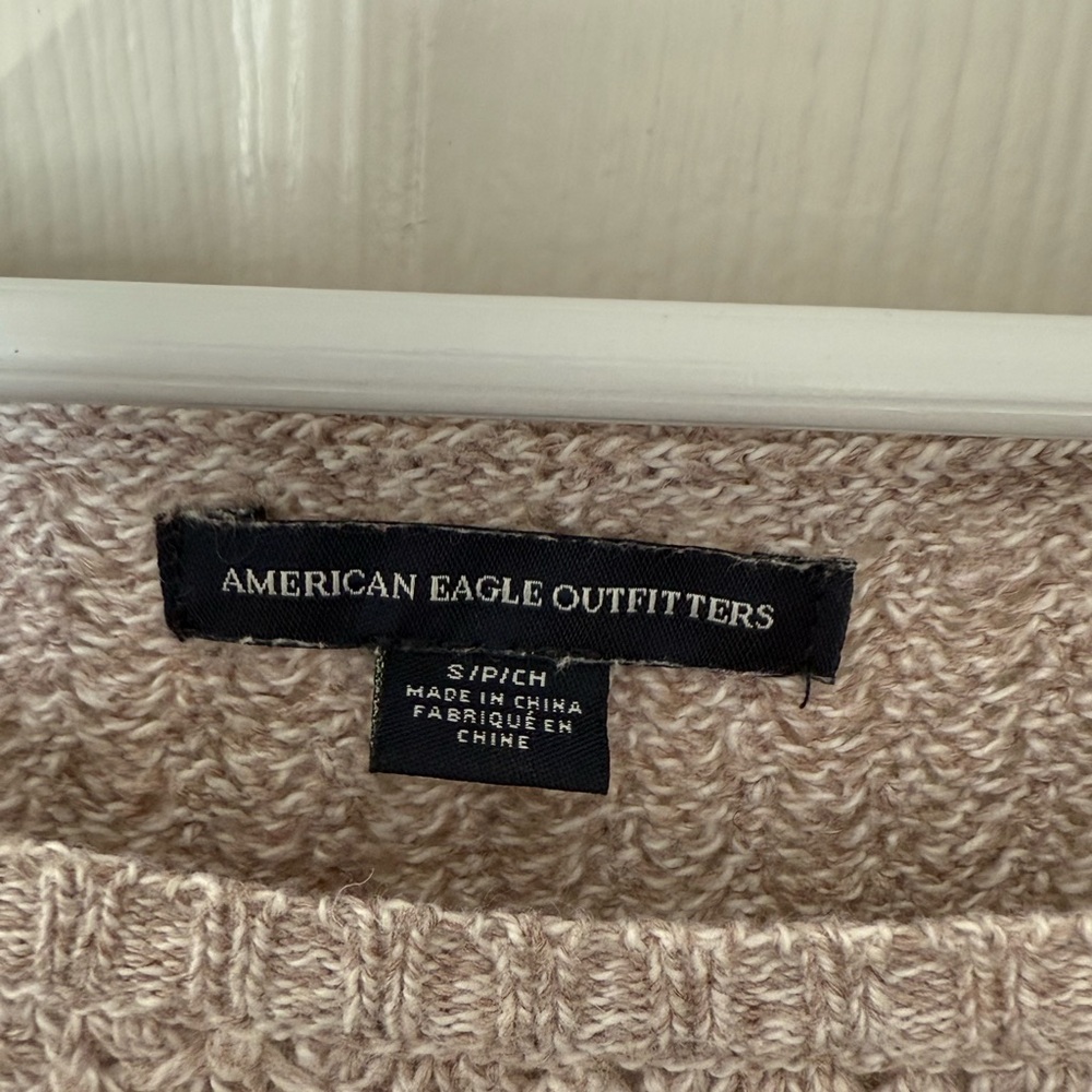 American Eagle Outfitters Women's Knit Sweater - Cream View 2